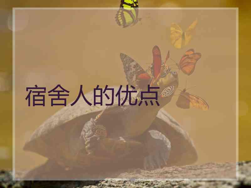 宿舍人的优点