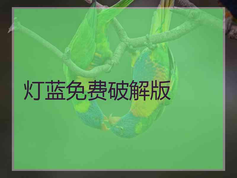 灯蓝免费破解版