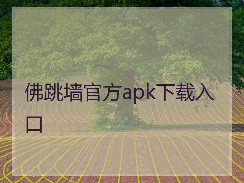 佛跳墙官方apk下载入口