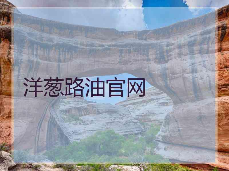 洋葱路油官网