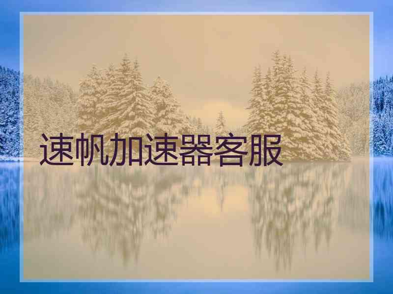 速帆加速器客服