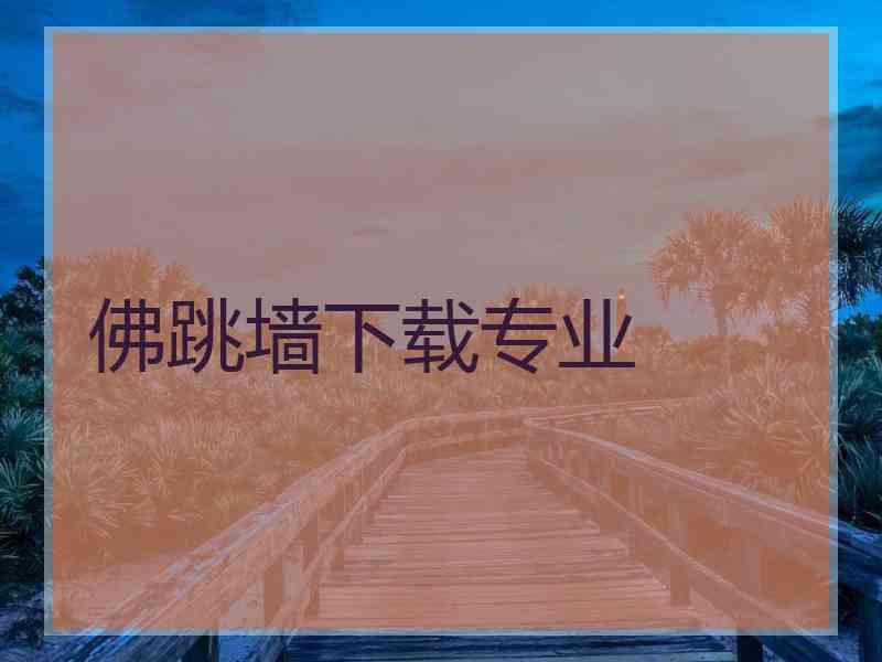 佛跳墙下载专业