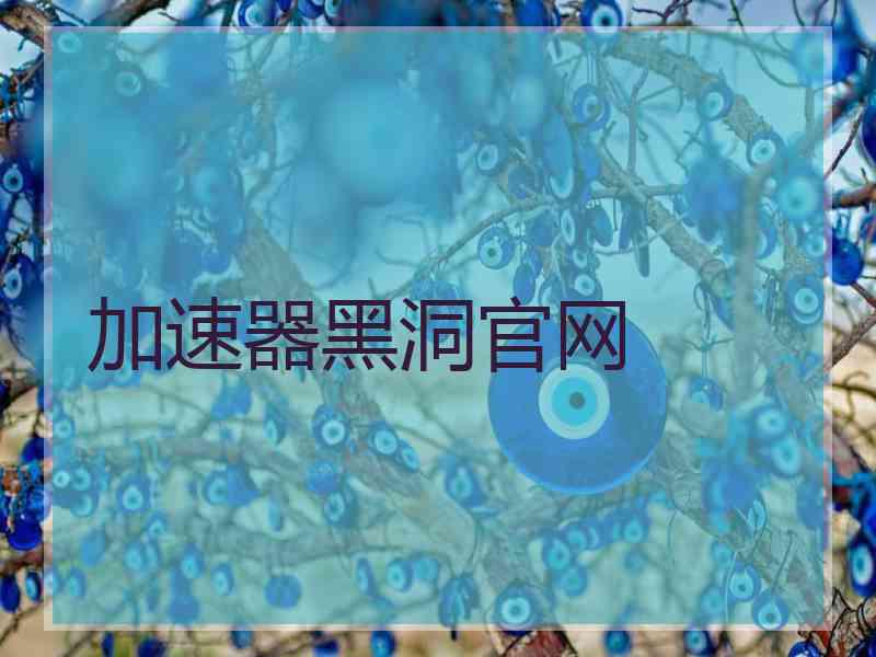 加速器黑洞官网
