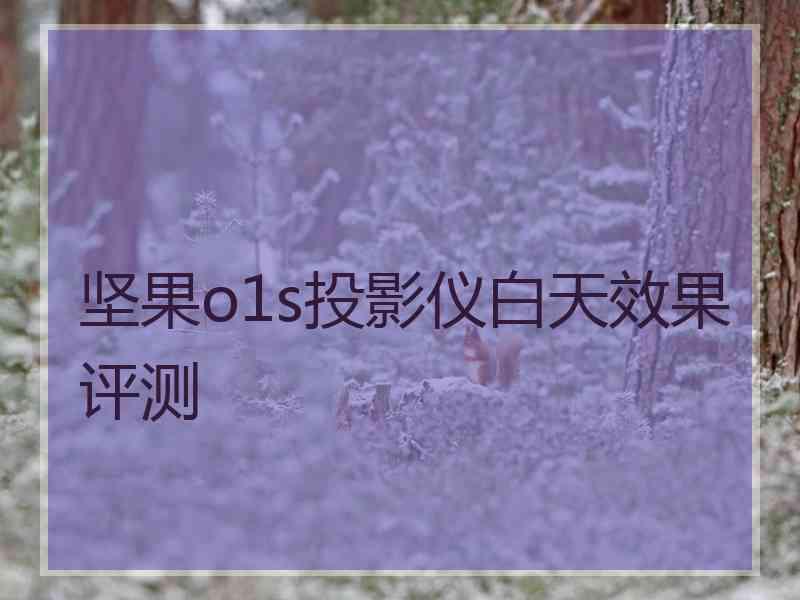 坚果o1s投影仪白天效果评测