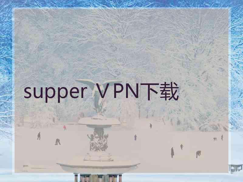 supper ⅤPN下载