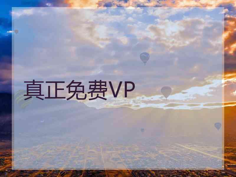 真正免费VP
