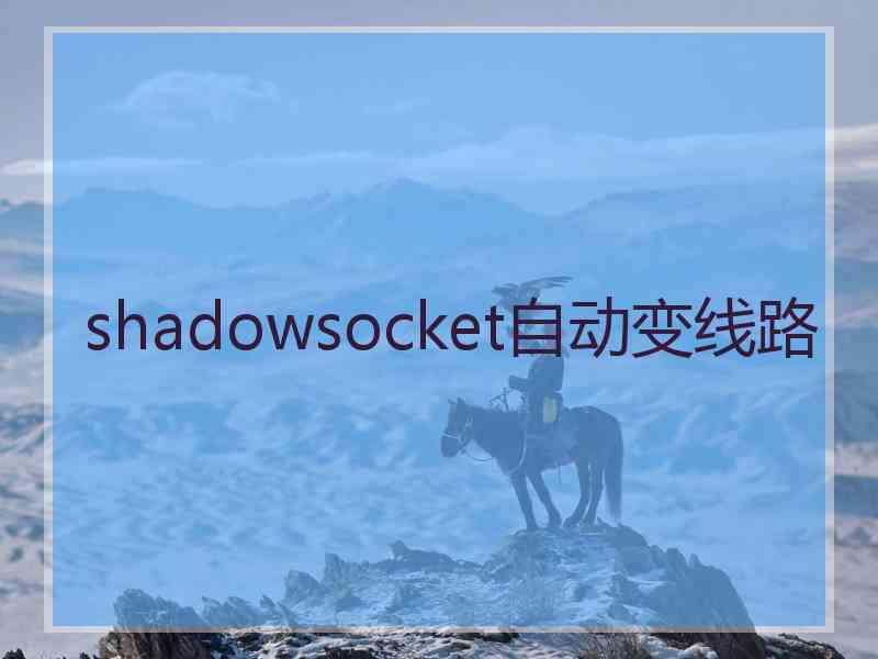 shadowsocket自动变线路