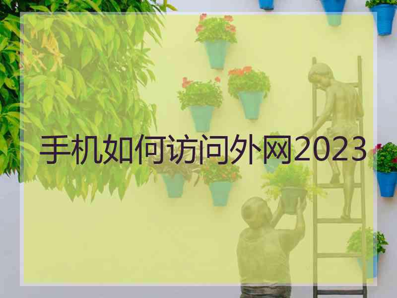 手机如何访问外网2023