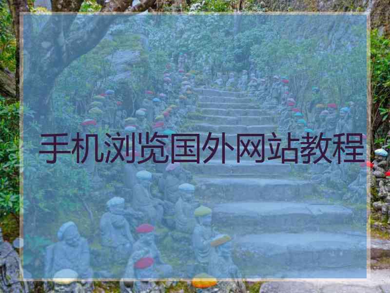 手机浏览国外网站教程