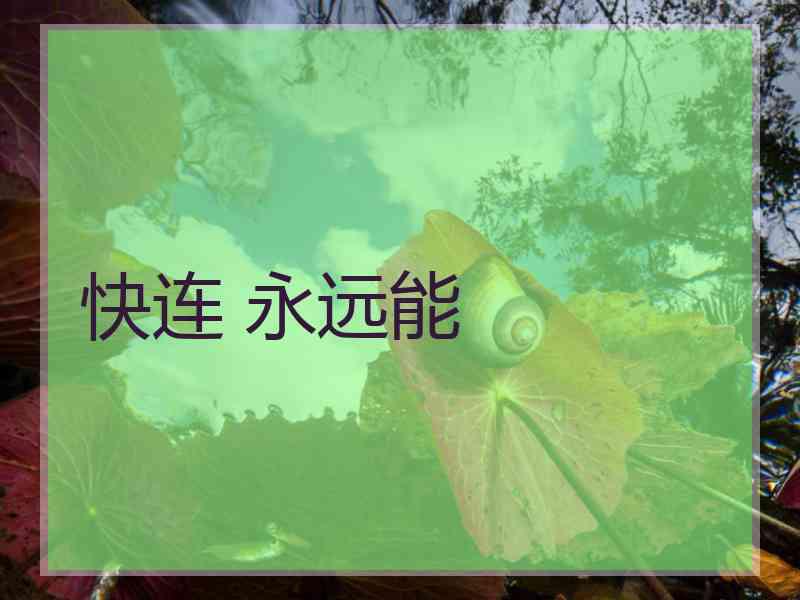 快连 永远能