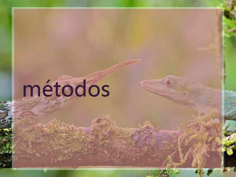 métodos