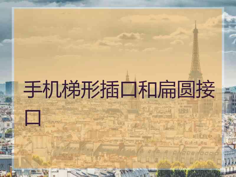 手机梯形插口和扁圆接口