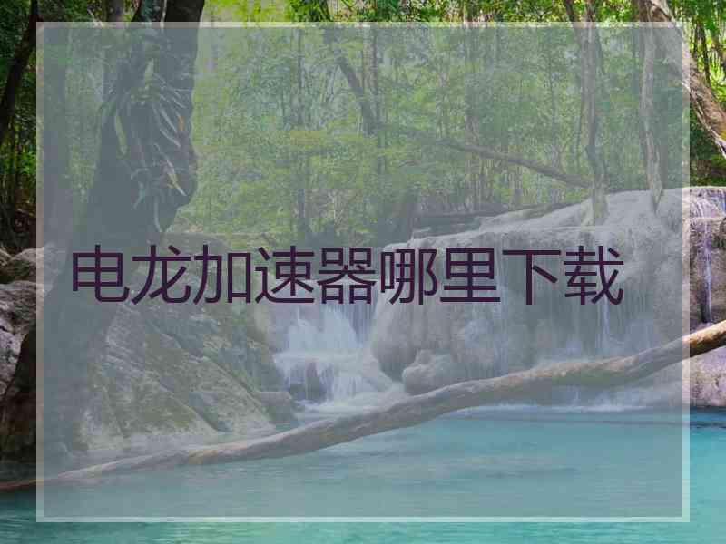 电龙加速器哪里下载
