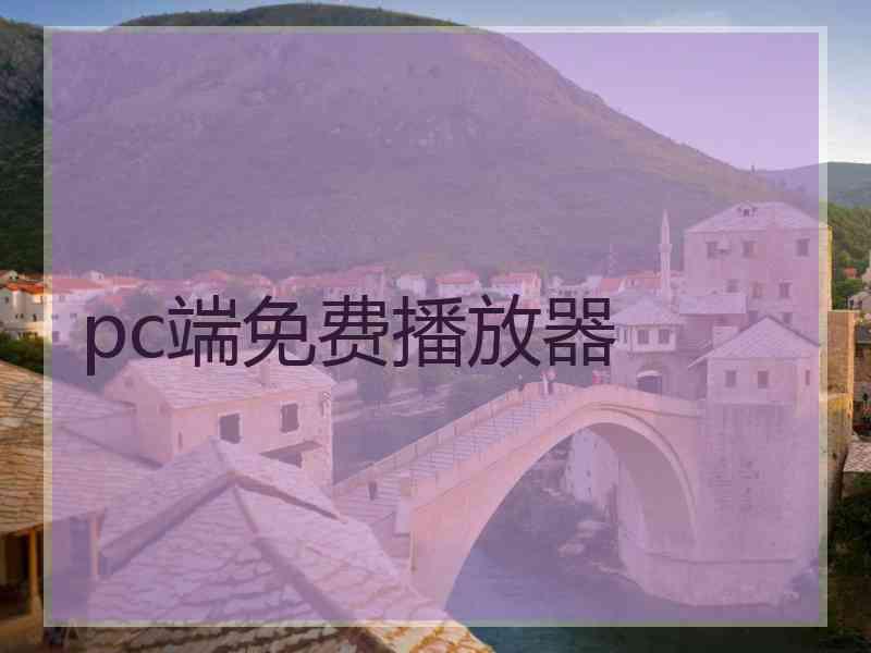 pc端免费播放器
