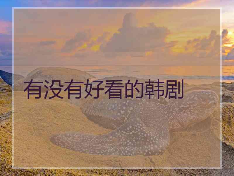 有没有好看的韩剧