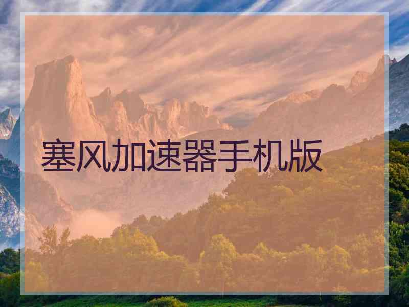 塞风加速器手机版