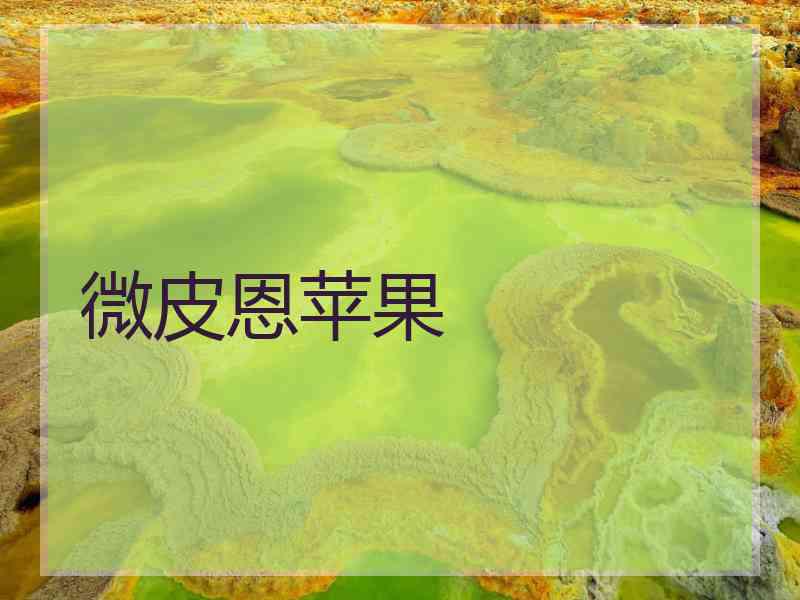 微皮恩苹果