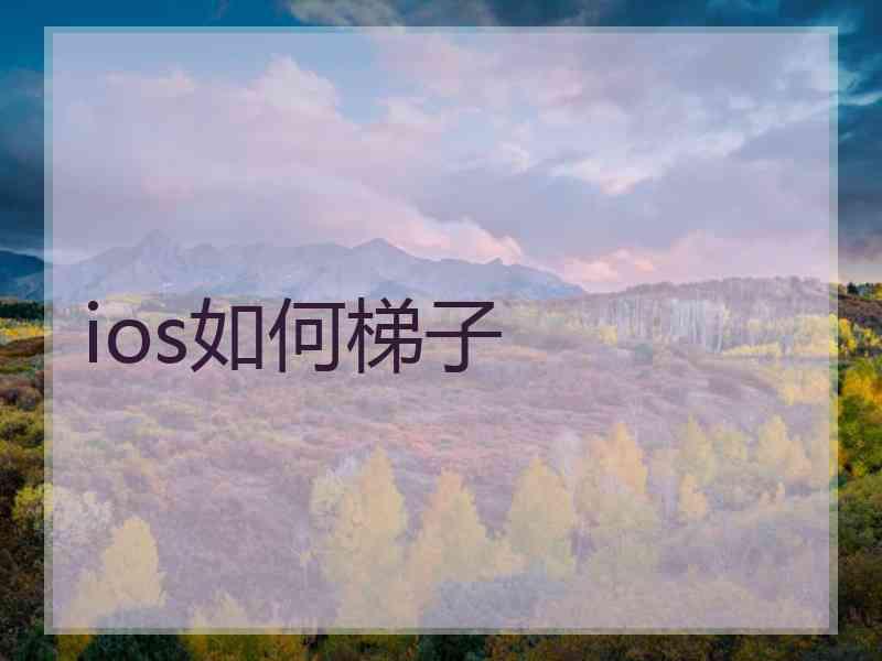 ios如何梯子