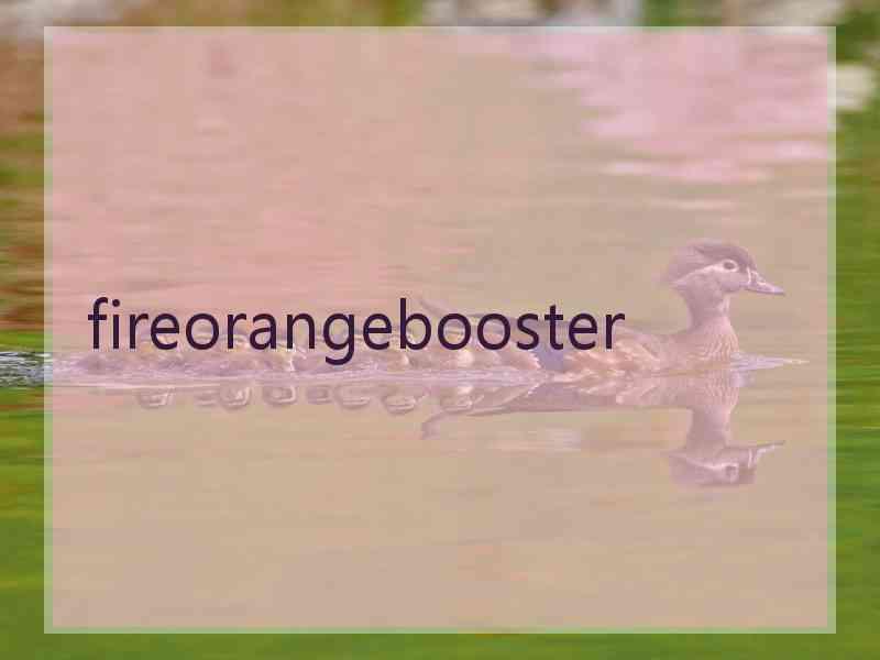 fireorangebooster
