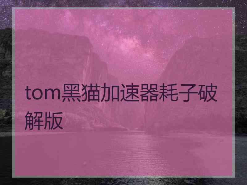 tom黑猫加速器耗子破解版