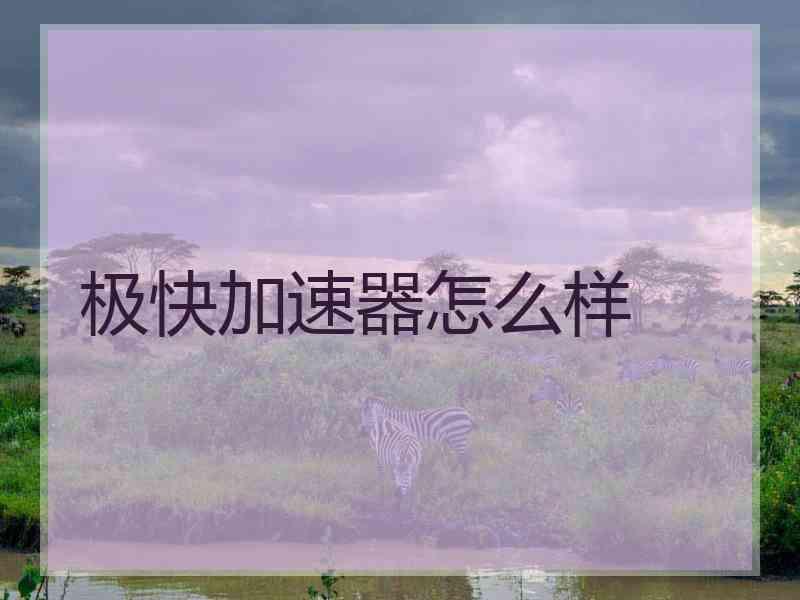 极快加速器怎么样