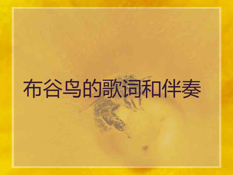 布谷鸟的歌词和伴奏