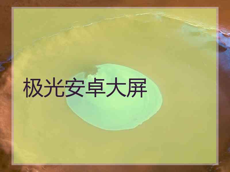 极光安卓大屏